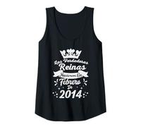 Mujer Las Verdaderas Reinas Nacieron en Febrero de 2014-12 Años Camiseta sin Mangas
