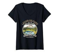 Mujer Lassen Volcanic National Park | California Camiseta Cuello V
