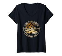 Mujer Lassen Volcanic National Park | California Camiseta Cuello V