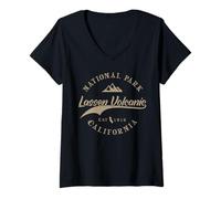 Mujer Lassen Volcanic National Park | California Camiseta Cuello V