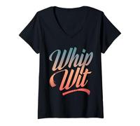 Mujer Látigo Ingenio Gracioso Kinky Humor BDSM Camiseta Cuello V