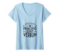 Mujer Latín - In Principio erat verbum Camiseta Cuello V