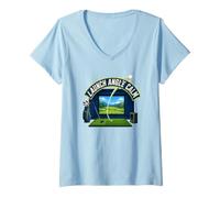Mujer Launch Angle Calm Simulador Golf Entrenamiento Camiseta Cuello V