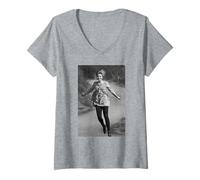 Mujer Laura Palmer Twin Peaks Actriz Sheryl Lee por Michael Grecco Camiseta Cuello V
