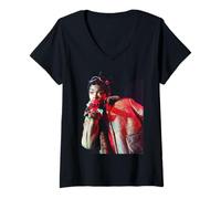 Mujer Lauryn Hill Fugees Matándome Suavemente Era 1996 Camiseta Cuello V