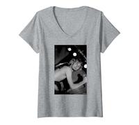 Mujer Layne Staley Alice In Chains Cantante en Vivo por Andy Willsher Camiseta Cuello V