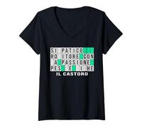Mujer Le Amazzoni del Signor Giancarlo V3 - Il Castoro Camiseta Cuello V