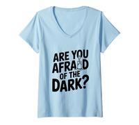 Mujer ¿Le temes a la Oscuridad? Camiseta Cuello V