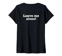 Mujer Leave me Alone! Camiseta Cuello V