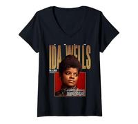 Mujer Legado activista líder Mujer Negra IDA B Wells Camiseta Cuello V