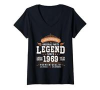 Mujer Legend Since 1969 Birthday Limited Edition Men Born in 1969 Camiseta Cuello V