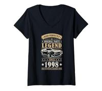 Mujer Legend Since 1998 Birthday Classic Car Men Born in 1998 Camiseta Cuello V