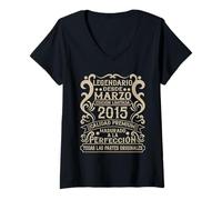 Mujer Legendario Desde Marzo 2015 - Cumpleaños 11 Años Camiseta Cuello V