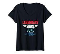 Mujer Legendary Since June 1956 Camiseta Cuello V