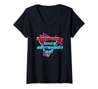 Mujer Legendary Since September 1981 Camiseta Cuello V