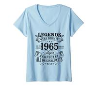 Mujer Legends were Born In 1965 Aged Perfectly All Original Parts Camiseta Cuello V