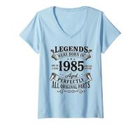 Mujer Legends were Born In 1985 Aged Perfectly All Original Parts Camiseta Cuello V