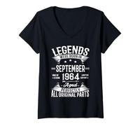 Mujer Legends were Born in September 1964 62nd Birthday 62 Yrs Old Camiseta Cuello V