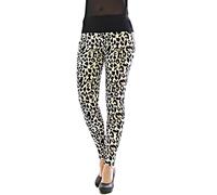 Mujer Leggings Largos De Cintura Alta Pantalón Opaco Leopardo Patrón
