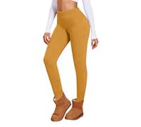 Mujer Leggings Termicos de Forro Polar Invierno Pantalones Ajustados de Sherpa Cintura Alta Cálidos Mallas Gruesos y Suaves Leggins Deportivo Controlan Barriga Calentador Elástico Medias Casual