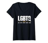 Mujer Legs Glutes Biceps Triceps Quads Gym Workout LGBTQ Gifts Camiseta Cuello V