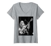 Mujer Lemmy Kilmister Motorhead en la Lectura de Ace of Spades Overkill Camiseta Cuello V