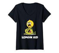 Mujer Lemon Aid Funny Lemonade Meme Graphic Humorous Men Women Camiseta Cuello V