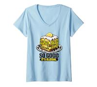 Mujer Lemon Pound Cake Viral Meme Escena del Crimen Tan Bueno Es Ilegal Camiseta Cuello V