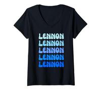 Mujer Lennon Camiseta Cuello V