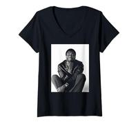 Mujer Lenny Henry Comediante Stand-Up Tiswas Actor 1982 Camiseta Cuello V