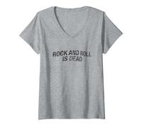 Mujer Lenny Kravitz - Rock And Roll Is Dead Camiseta Cuello V