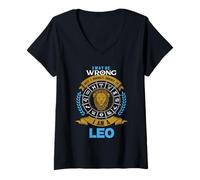 Mujer Leo Zodiac Astrology Horoscope July August Birthday Camiseta Cuello V