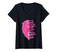 Mujer León Gimnasio Cita Mensaje Positivo Motivación Refranes Entrenamiento Camiseta Cuello V