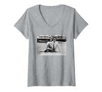 Mujer Leonard Nimoy Actor Star Trek III La búsqueda de Spock 1984 Camiseta Cuello V