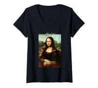 Mujer Leonardo da Vinci Camiseta Cuello V