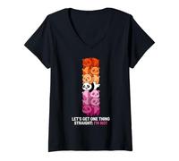 Mujer Lesbianas Vamos a aclarar una Cosa Que no Soy Camiseta Cuello V