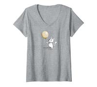 Mujer Let it Go. Graphic Saying Camiseta Cuello V