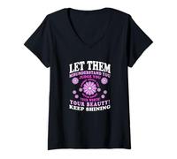 Mujer Let Them Misunderstand You Judge You Never Doubt Worth Camiseta Cuello V