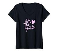 Mujer Lets Go Girls Women Empowerment Design Gifts Camiseta Cuello V