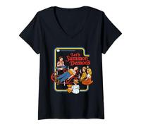 Mujer Lets Summon Demons Occult Retro Vintage Funny Adult Humor Camiseta Cuello V