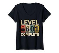 Mujer Level 1 Complete For Couples Funny 1st Wedding Anniversary Camiseta Cuello V