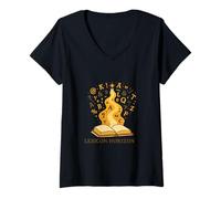Mujer Léxico Horizonte Idioma Aurora Camiseta Cuello V