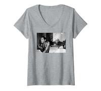 Mujer Leyenda afrobeat de Fela Kuti en Londres por AJ Barratt Camiseta Cuello V