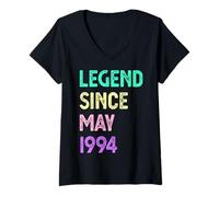 Mujer Leyenda desde mayo de 1994 31 cumpleaños Hombres Mujeres Camiseta Cuello V
