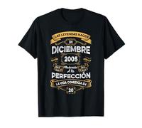 Mujer Leyendas Diciembre 2005 Hombre Mujer 20 Años Cumpleaño Camiseta