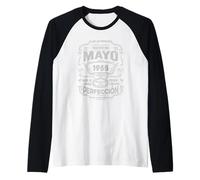 Mujer Leyendas Mayo 1955 Hombre Mujer 70 Años Cumpleaños Camiseta Manga Raglan