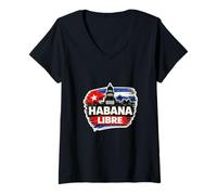 Mujer Libertad vuelve a Hacer Grande a Cuba Mapa Política Libertad Libertad Camiseta Cuello V
