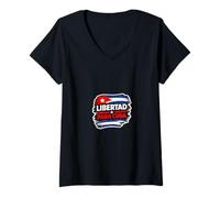 Mujer Libertad vuelve a Hacer Grande a Cuba Mapa Política Libertad Libertad Camiseta Cuello V