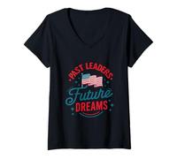 Mujer Líderes pasados, sueños futuros Camiseta Cuello V
