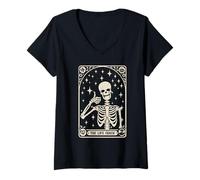 Mujer Life Coach Motivación Orador The Life Coach Tarot Card Camiseta Cuello V